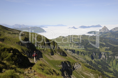 Wanderer am Druesberg