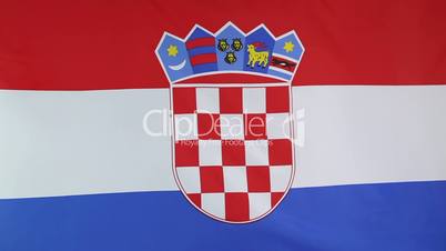Textile flag of Croatia