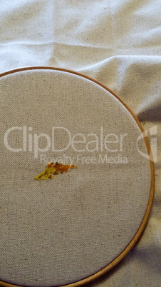 Cross Stitch with Hoop