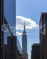 The Empire State Building among the skyscrapers