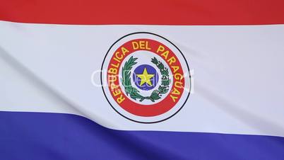 Textile flag of Paraguay
