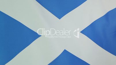Textile flag of Scotland