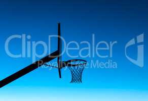 Basketball hoop silhouette