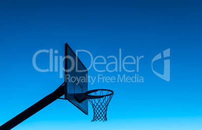 Basketball hoop silhouette