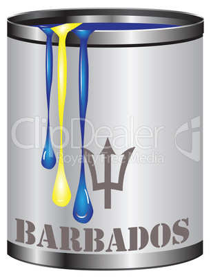 Paint match color of flag Barbados