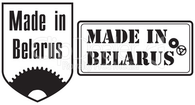 Stamp imprint - Made in Belarus