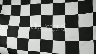 Black and white checkered flag
