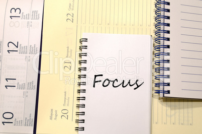 Focus write on notebook