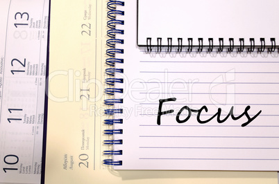 Focus write on notebook