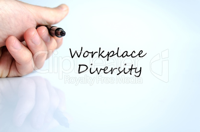 Workplace diversity text concept