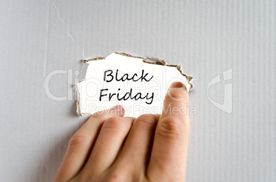 Black friday text concept