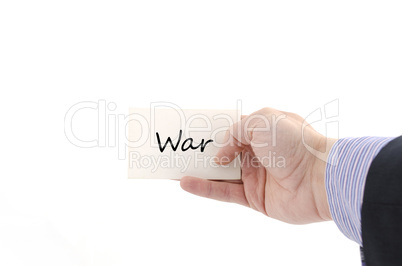 War text concept