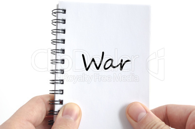 War text concept