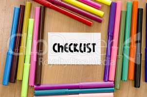 Checklist concept