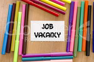 Job vacancy concept