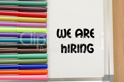 We are hiring concept