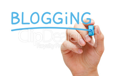 Blogging Blue Marker