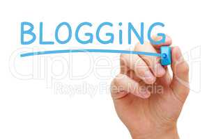 Blogging Blue Marker