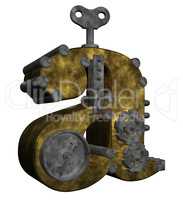 steampunk buchstabe a