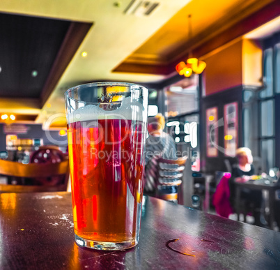 British ale beer pint hdr