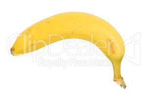 Banane weißem Hintergrund