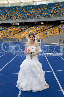 Bride on a treadmill