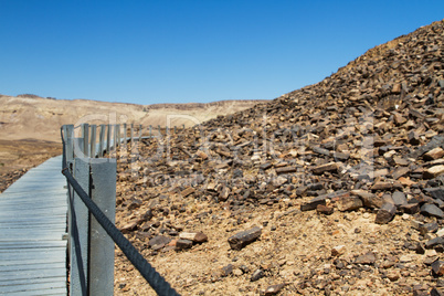 National geological park HaMakhtesh HaRamon. Israel .