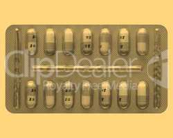 Medical pills vintage