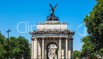 Wellington arch in London HDR