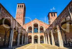 Sant Ambrogio church, Milan HDR