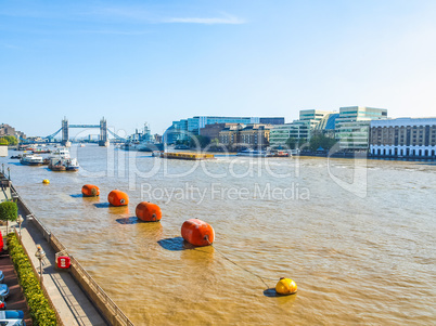 River Thames in London HDR