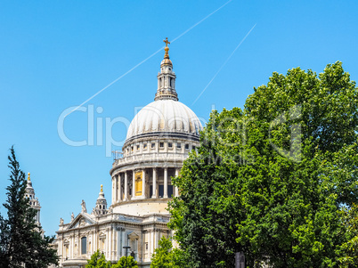 St Paul Cathedral in London HDR