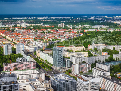 Berlin aerial view HDR