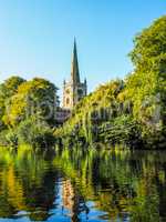 Holy Trinity church in Stratford upon Avon HDR