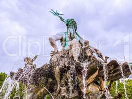 Neptunbrunnen fountain in Berlin HDR