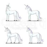 Unicorn Isolated on White Background