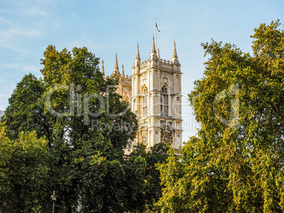 Westminster Abbey in London HDR