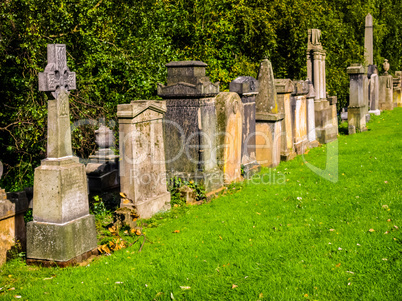 Glasgow cemetery HDR