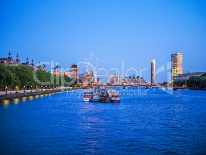 River Thames in London HDR