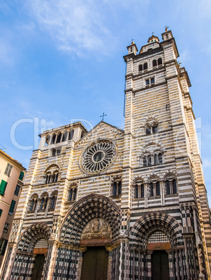 St Lawrence cathedral in Genoa HDR