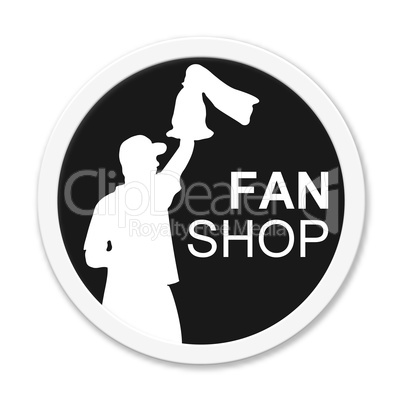 Fanshop Button schwarz