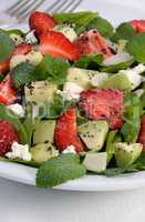 Salad with strawberries
