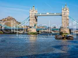 Tower Bridge in London HDR