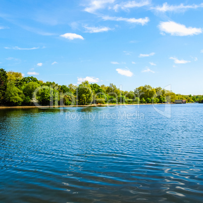 Serpentine lake, London HDR