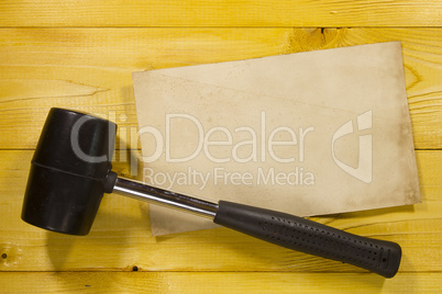 Black rubber mallet