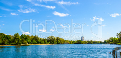 Serpentine lake London HDR