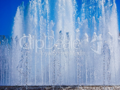 Fountain in Milan HDR