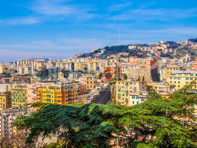 View of Genoa Italy HDR