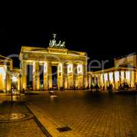 Brandenburger Tor Berlin at night HDR