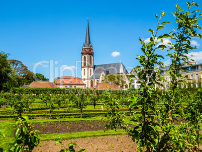 St Elizabeth church in Darmstadt HDR